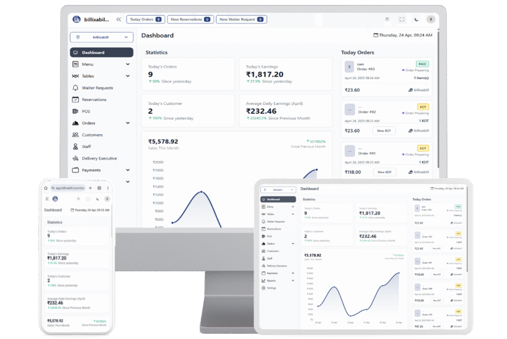 All-in-one Billing and Marketing for Restaurants
